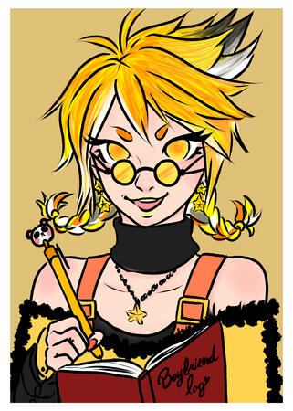 Flat Color Bust + simple background