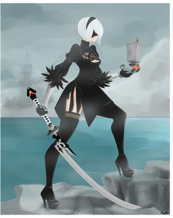 Full Body Paint Render + simple background