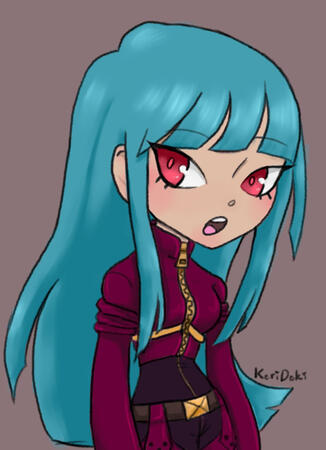 Flat Color Bust+ Simple Background